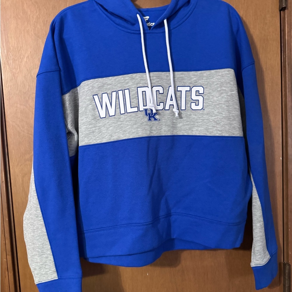 Blue and Gray Wildcats Hoodie. Never been worn. No tags. Size L